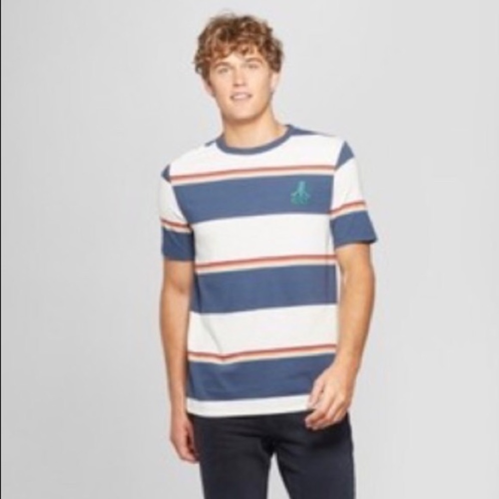 Junk Food Men's Atari Short Sleeve Striped T-Shirt